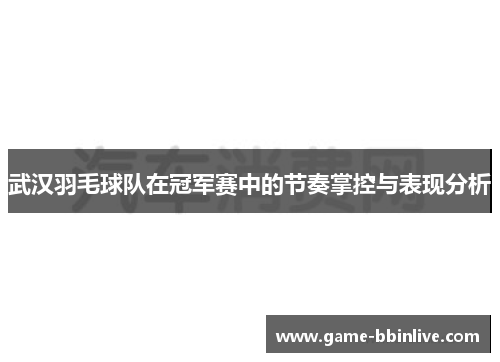 武汉羽毛球队在冠军赛中的节奏掌控与表现分析