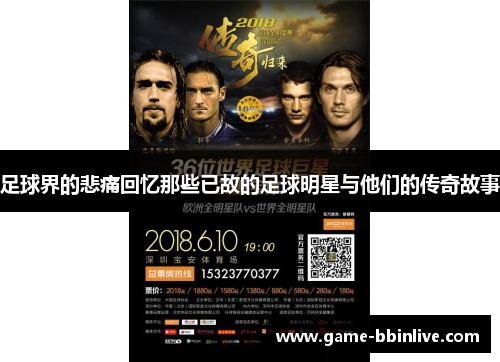 足球界的悲痛回忆那些已故的足球明星与他们的传奇故事